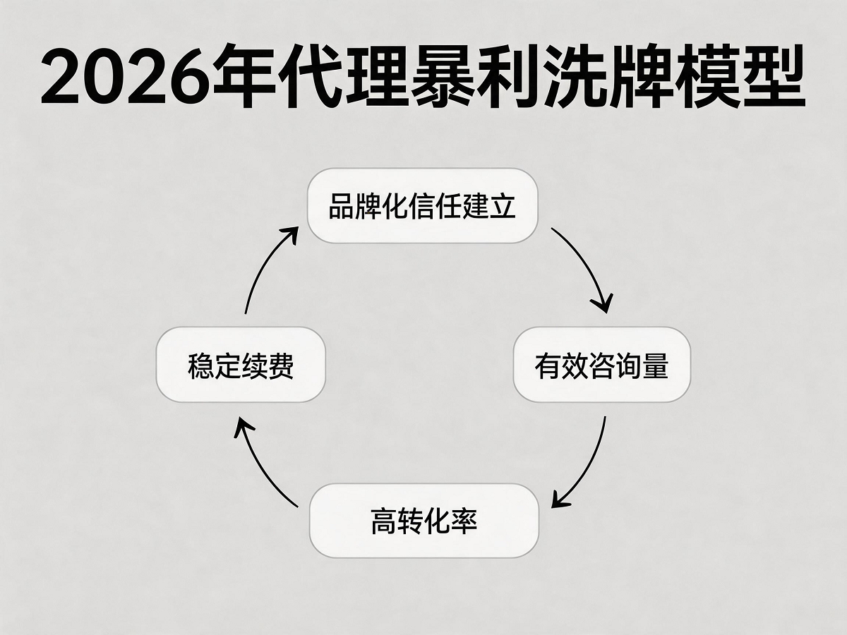 2026年代理暴利洗牌量化模型示意图